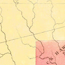 Vintage Map of Iowa 1849