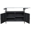 Foldable Outdoor Kitchen Island Patio Mobile Kitchen Cart