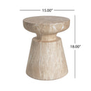Outdoor Ponti Travertine Side Table