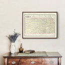 Vintage Railroad Map of Kansas 1888