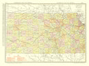 Vintage Map of Kansas 1917