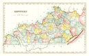 Vintage Map of Kentucky 1823