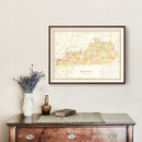 Vintage Map of Kentucky 1835