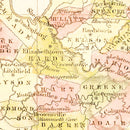 Vintage Map of Kentucky 1835