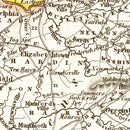 Vintage Map of Kentucky 1845