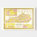 Vintage Map of Kentucky 1847