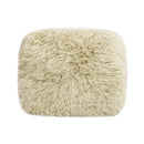 Enchante - New Zealand Sheepskin Rectangular Accent Ottoman - Taupe / Natural by HouseOfZazla