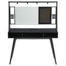 Darby - Writing Desk With USB Ports - Black by HouseOfZazla