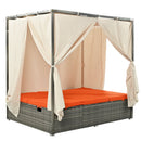 Adjustable Sun Bed With Curtain,High Comfort,With 3 Colors