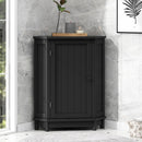 Bathroom Cabinet Triangle Corner Storage Cabinet With Adjustable Shelf Modern Style by HouseOfZazla
