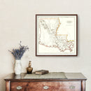 Vintage Map of Louisiana 1814