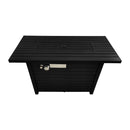 Outdoor Fire Pit Table With Lid Fuel Versatility by HouseOfZazla