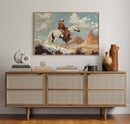 High Desert Scout on Painted Horse