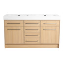 Freestanding Bathroom Vanity With Resin Sink, Soft-Closing Doors And Drawers by HouseOfZazla