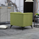 Accent Chair Living Room Chairs Single Sofa Chair,Arm Chairs with Linen Fabric, Mid Century Accent Arm Chairs Comfy Reading Lounge Club Armchair for Bedroom Office Study