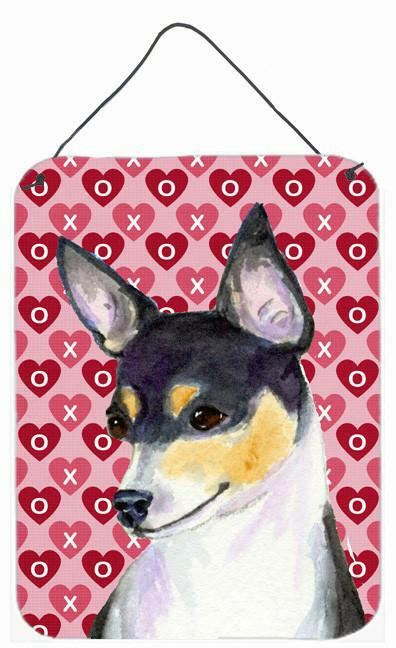 Chihuahua Hearts Love and Valentine's Day Portrait Wall or Door Hanging Prints