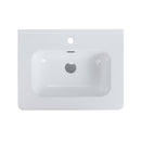 Glossy White Ceramic Integrated Sink by HouseOfZazla