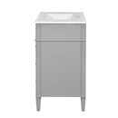 Bathroom Vanity With Top Sink, 2 Drawers & Tip Out Drawer