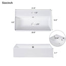 Modern Floating Bathroom Vanity With Ceramic Basin Perfect For Small Bathrooms by HouseOfZazla