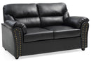 Padded Love Seat For Modern Living - Black by HouseOfZazla