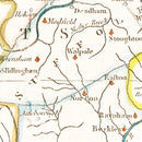 Vintage Map of Massachusetts 1780