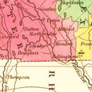 Vintage Map of Massachusetts 1826