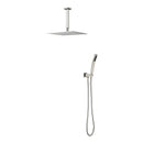 10 Inch Square Rain Shower Head with Handheld Showerhead