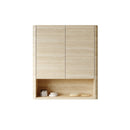 ZUNO 26" Wall-Mounted Bathroom Cabinet with Doors and Shelf by HouseOfZazla