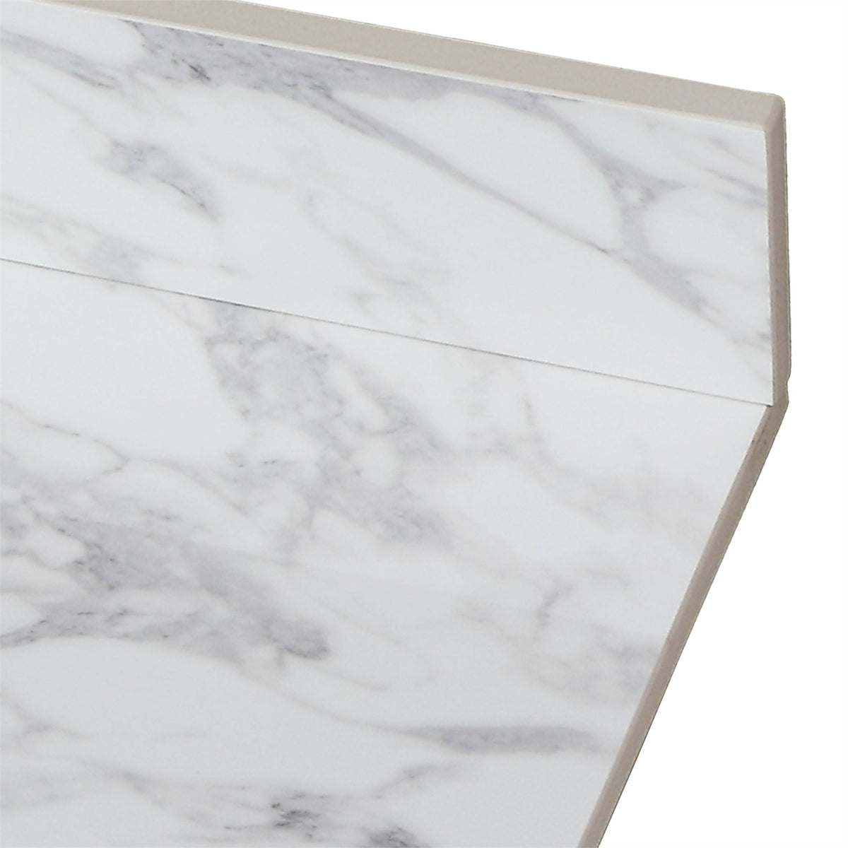 Elegant Bathroom Vanity Top With Rectangular Ceramic Sink And Backsplash, photo 12 of 19