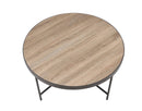 Bage Weathered Round Coffee Table by HouseOfZazla