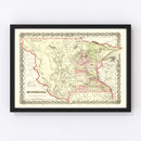 Vintage Map of Minnesota 1855