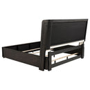 Leandro 5-piece California King Bedroom Set Burnished Black