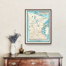 Vintage Pictorial Map of Minnesota 1935