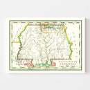 Vintage Map of Mississippi 1814