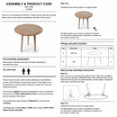 Handcrafted Mango Wood Round Accent Table
