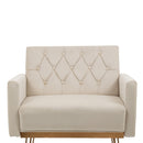 Accent Chair, leisure single sofa with Rose Golden feet