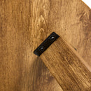 A modern and practical circular dining table. Made of MDF tabletop and wooden MDF table legs. Suitable for living room and bedroom. 42 inches x 42 inches x 30 inches