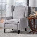 Westeros Wing Back Fabric Upholstered Recliner by Unique Piece Furniture