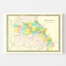 Vintage Map of Missouri 1836