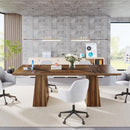 Executive Desk, Workstation With Double Pedestal For Home Office by HouseOfZazla