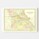 Vintage Map of Missouri 1838