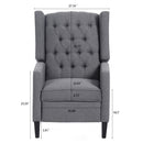 Manual Wing Chair Recliner by Unique Piece Furniture