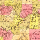 Vintage Map of Missouri 1847