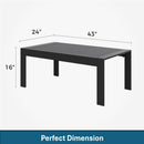 Modern Rectangle Outdoor Coffee Table by HouseOfZazla