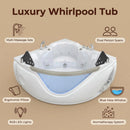 59" Light Luxury Double Corner Whirlpool Bathtub by HouseOfZazla