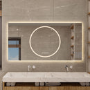 LED Vanity Mirror With Anti Fog & Dimmable Lights, Wall-Mounted - Antique Silver by HouseOfZazla