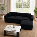 Compressed Modular Sectional Sofa with Ottoman