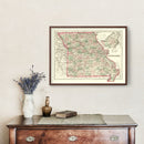Vintage Map of Missouri 1875
