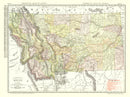 Vintage Map of Montana 1915