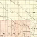 Vintage Map of Nebraska 1867